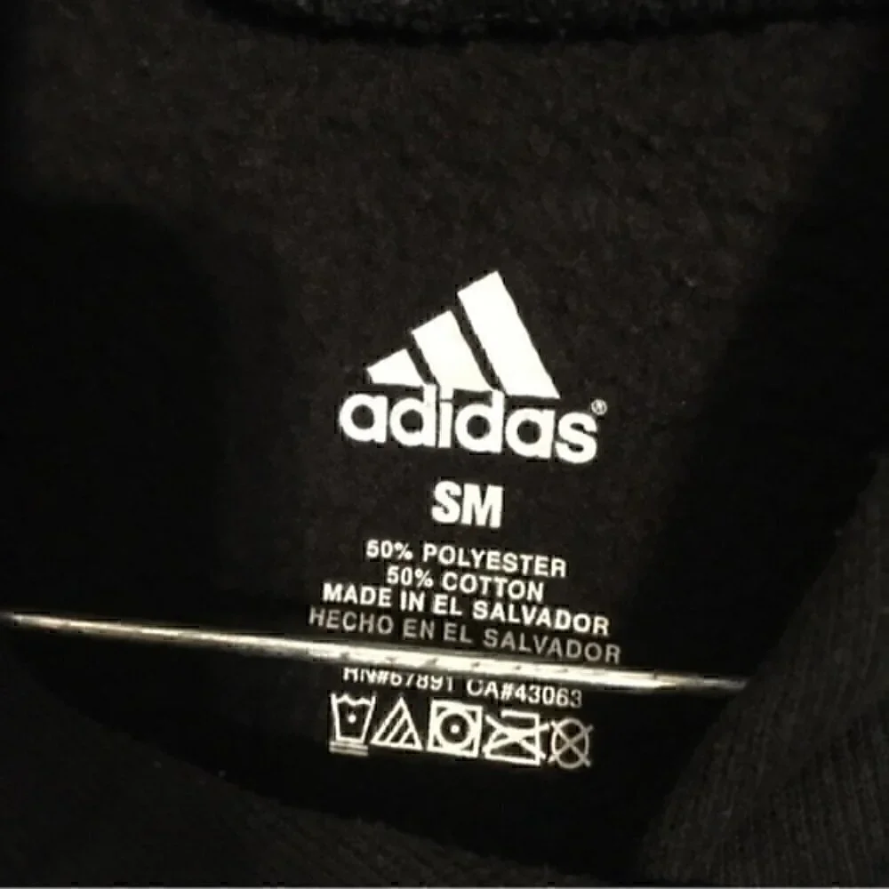 Adidas men’s size small black hoodie sweatshirt